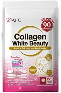 AFC Japan Collagen White Beauty with Marine Collagen Peptide, Glutathione, L-Cystine - 1.5X Better Absorption Than Other Collagen – for Skin Firmness & Whitening– 90 Days Supply's