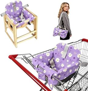 Shopping Cart Cover for Baby, High Chair Cover,Purple Floral