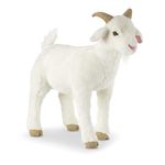 Melissa & Doug Standing Lifelike Plush Goat Stuffed Animal, 22 x 22.5 x 9"