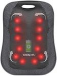 Comfier Cordless Back Massager with Heat, Shiatsu Massage Chair Pad with Adjustable Intensity - Rechargeable Chair Massager, Portable Massage Cushion, Ideal Gifts for Dad/Mom/Men/Women