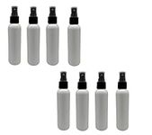 Natural Farms 4 oz White Cosmo Plastic Spray Bottles -8 Pack Empty Spray Bottle Refillable - BPA Free - Essential Oils - Aromatherapy | Fine Mist Sprayers with Dust Caps - Made in the USA