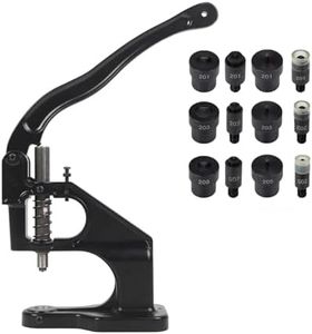 WUTA Handmade Manual Press Machine Button Installation Tool Mute Stamping,Button, Snap,Fasteners,Eyelet Hand Pressing Machine Home Craft Tools Mold (Set A)