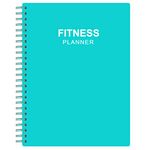 Fitness Planner for Women & Men - A5 Workout Log Book/Exercise Workout Log to Track Weight Loss, GYM, Bodybuilding Progress - Daily Health & Wellness Workout Journals, 5.8X8.25 In Workout Book