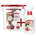 Gnat Killer Indoor Plants: Versatile Combo Packs with 1L/2L/5L Bucket & Spray Options Gnat Stop Spray and Gnat Stop Plant Pot Topper Ultimate combo (1 Litre Gnat Stop Bucket + 500ml Gnat Stop Spray)