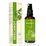 Bergamot Room, Linen & Pillow Spray by Aromafume | 100ml/3.38 fl oz | with Pure Bergamot Essential Oil | Aromatherapy Spray for Relaxation, Sleep & Stress Relief | Mist for Bedding, Fabrics