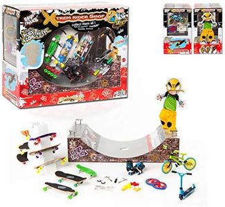 XTREM Shop - Grip&Tricks -Big Gift Set of Finger Scooter Stunt - Finger Skates - Roller - BMX - Scooter – RAMPS