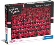 Clementoni 39695 Impossible Squid Game 1000 Pieces, Made in Italy, Jigsaw Puzzle for Adults, Multicolour