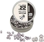 Barra Mule Heavy Domed .22 Cal/5.5mm Pellets, 19.90-Grain Weight, Designed for Target Shooting and Small Game Hunting, 125 Pellets in Each Tin