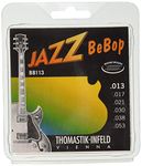 Thomastik Saiten für E-Gitarre Jazz BeBop Nickel Round Wound Satz BB113 Medium Light .013-.053w