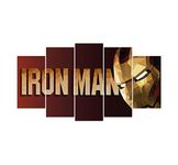 DivineDesigns™ Iron Man Cut Pieces Sticker |Vinyl Sticker for Home, Kids Room, Living Room, Bedroom, Office (Standard- Multicolour)