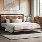 Oikiture Double Bed Frame with MDF 