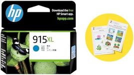 HP 915XL Genuine Original Cyan Ink Printer Cartridge works with HP OfficeJet 8010, HP OfficeJet Pro 8020, HP OfficeJet Pro 8030 All-in-One Printer series - (3YM19AA)