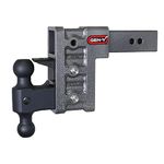 Drop Hitch 2.5" Receiver Class V 21K Towing Hitch GH 623, Combo Includes Dual Hitch Ball, Pintle Lock & 2 Hitch (6" DROP 2.5")