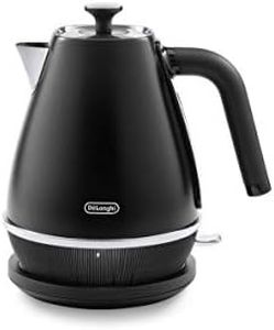 De'Longhi Distinta Moments Electric Kettle KBIN2001BK, 1.7L Capacity, 360-Degree Swivel Base, Black