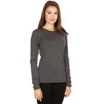 Minus33 Merino Wool Women's Moriah Lightweight Crew, Charcoal, Large