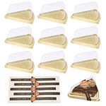 Cake Slices,50Pcs Triangle Dessert Cake Box,Clear Plastic Cake Slice Container Holder Dessert Cake Box for Cake Cheesecake Pudding Sandwiches Sushi Display Storage