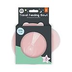 Pink Baby Bowl with Easy Grip Spoon and Secure Lid for Easy and Safe Feeding | 400ml Toddler Bowl & Matching Spoon Kit 3Pcs for 12 m+ | BPA Free Food Grade Plastic