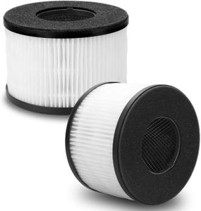 Smilyan BS-03 True HEPA Replacement Filter for PARTU and Slevoo BS03 HEPA Air Purifier, 3-in-1 Filtration System, 2 Pack (Not Fit for BS-01)