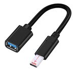 USB C to USB 3.0 Adapter, 10mm Tip Type C OTG Cable compatibel with iPhone 16 Pro Max 15 Plus,MacBook Pro|Galaxy Tab S9 A9+ S24 S23 S22 Ultra & Rugged Phone Tablet or Device with Deep Recessed Port