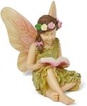 Miniature Fairy Garden "A Good Read" Fairy Girl Reading a Book