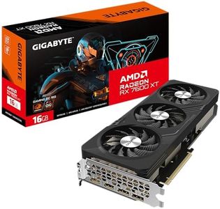 Gigabyte Radeon RX 7600 XT Gaming OC 16GB Graphics Card - 2810 MHz Core, 16GB GDDR6 18000MHz 128-bit Memory, PCI-E 4.0, 2X DP 1.4, 2X HDMI 2.1a, RDNA Architecture, RGB Fusion, GV-R76XTGAMING OC-16GD