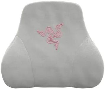 Razer Head Cushion - Neck & Head support for Gaming Chair (Ergonomically Designed, Memory Foam Padding, Wrapped in Plush Velvet) Quartz Pink