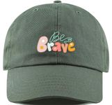 Zipper-G Printed Caps Stylish Cotton Baseball Cap for Men and Women Fashionable Dad Hat Daily Use (Olive Green)