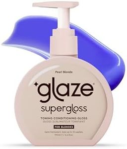 Glaze Supergloss Color Conditioning Gloss With Dispensing Pump – Hydrating Semi-Permanent Color Toning Hair Gloss & Shine Boost – For Light Blonde Hair – 6.4 Fl Oz - Purple - Pearl Blonde