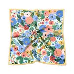 BHAHB Silk Feeling Scarf 27.5 Inches Large Square Satin Head Hair Wrap Fashion Cute Aesthetic Decoration for Women Girls-Blue Flowers