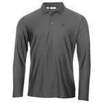 Calvin Klein Men's Long Sleeve Central Polo Shirt - Charcoal - L