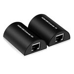 avedio links 196ft/60m HDMI Extender, Full HD 1080P HDMI Ethernet Extender Adapter Over Single Cat 5e/6/7 Cable, Support 3D, HDMI1.4a, HDCP, Deep Color, Compatible with PS5, Fire Stick, Roku, Blue-ray