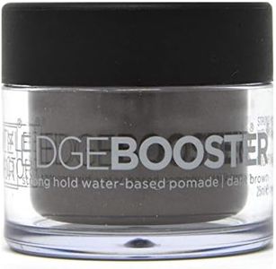 Style Factor Edge Booster Hideout Hair Pomade Hold Color Gel 0.8oz Natural Black (Dark Brown)