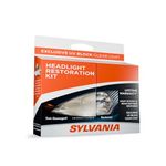 SYLVANIA - Headlight Restoration Kit - 3 Easy Steps to Restore Sun Damaged Headlights with Exclusive UV Block Clear Coat, Light Output and Beam Pattern Restored, Long Lasting Protection