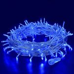 X14 Store 12 Meter LED Pixel String Light 40 ft for Diwali, Christmas Home Decoration. Heavy Duty Copper Led Pixel String Light Rice String(Blue)-Pack of 1