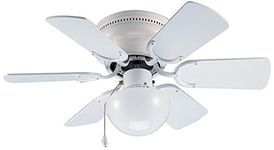 Hardware House 23-8274 Arcadia Ceiling Fan in for Any Room, Office or Area That Needs Circulation, Gloss White