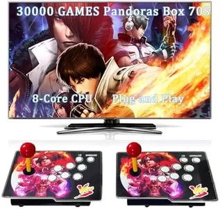 30000 in 1 Pandoras Box 70S Arcade Game Console Retro Game Machine for PC & Projector & TV, 2-4 Players,3D Games, Search/Hide/Save/Load/Pause Games, Favorite List