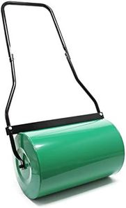 Wiltec Rasenwalze 32 x 50 cm mit Schmutzabstreifer, Gartenwalze mit 40 l Füllmenge, befüllbare Walze für Rasen mit 50 cm Rollbreite