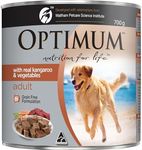 OPTIMUM Adult Wet Dog Food With Real Kangaroo & Vegetables Grain Free 700g Can, 12 Pack