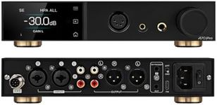 TOPPING A70Pro Fully Balanced Headphone Amplifier 17000mW x 17000mw Power Output 6.35mm/4.4mm/XLR/RCA Output HiFi DAC Desktop Home Audio Amp for Earphone/Headphones/IEMs (Black)