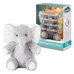 Cloud b Soothing Sound Machine in Travel Size | Plush Animal | 4 White Noises | Auto Shut-Off | Elliot Elephant on The Go Musical Lullaby Plush Toy