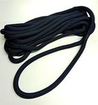 Rota Marine Double Braid 14mm Dockline Polyester Braid on Braid Mooring rope Dock Lines READY TO USE (Navy Blue, 6mt)