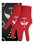 ANIMSWORD 2 Piece/Set Breathable and Comfortable Billiard Pool Gloves Fits on Left Hand for Snooker Cue Sport Glove.