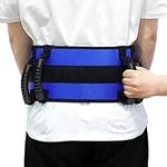 [LOSCHEN] Transfer Gait Belt, Walking Belt With 6 Handles Belt,Mobility Aid For Elderly, Obese, Disable People, Hospitals & Home Care (Blue)