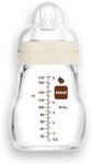 MAM Feel Good Slow Flow Premium Glass Bottle, Easy Switch Between Breast and Bottle, 5oz, 0+ Months, Unisex, 1 Pack