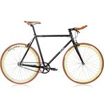 Quella Nero Cappuccino (58cm) Fixie Fixed Gear Single Speed Commuter Bicycle