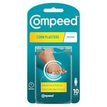 Compeed Corn Medium Size Plasters, 10 Hydrocolloid Plasters, Foot Care, Fast Natural Corn Removal, Dimensions: 1.7 cm x 6.0 cm
