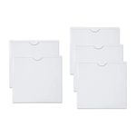 5pcs Car Parking Permit Holder,Self Adhesive Square Permit Holders Windscreen Card Holder Clear Ticket and Note Holders for Car,Van,Caravan Windscreen,Photos Passports Business Cards(10.5x10.5cm)