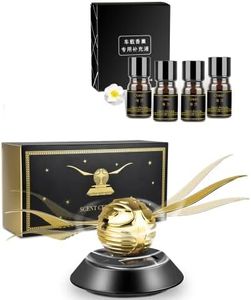 Kwak's Solar Car Air Fresheners,Solar Car Air Freshener with Extra 4 Bottle Solar Car Air Freshener Refill