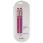 TUL Mechanical Pencils, 0.7 mm, Pink/Purple, Pack of 2