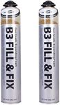 Bond It 2x Gun Grade Expanding Foam Gap Filler Contractors Window 750ml